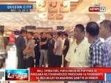 NTVL: Mall operators, pupulungin ng PNP sa paggawa ng standardized procedure