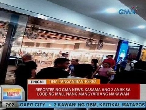 UB: Reporter ng GMA News, kasama ang 2 anak sa loob ng SM North nang mangyari ang nakawan