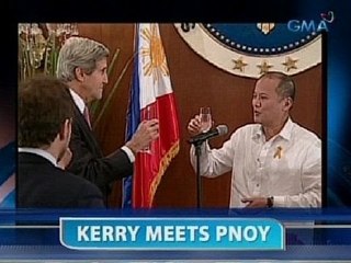 Saksi: US Sec. of State John Kerry at Pres. Aquino, nagpulong
