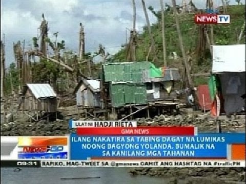 NTG: Ilang nakatira sa tabing dagat na lumikas noong Bagyong Yolanda, bumalik na