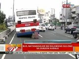 BT: Bus, natanggalan ng dalawang gulong sa Quezon Avenue