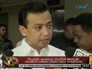 24Oras: Trillanes: Matinding 'Political Pressure', kailangan vs dagdag-singil sa kuryente