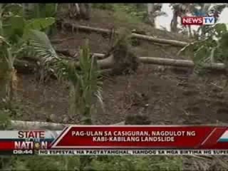 SONA: Pag-ulan sa Casiguran, nagdulot ng kabi-kabilang landslide