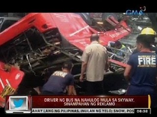 24Oras: Driver ng bus na nahulog mula sa Skyway, sinampahan ng reklamo