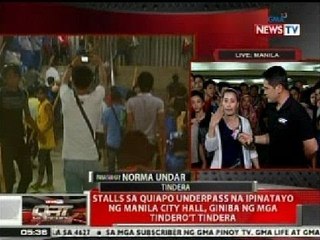 QRT: Stalls sa Quiapo underpass na ipinatayo ng Manila City Hall, giniba ng mga tindero't tindera