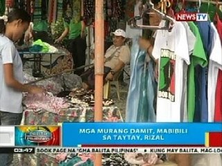 BP: Mga murang damit, mabibili sa Taytay, Rizal