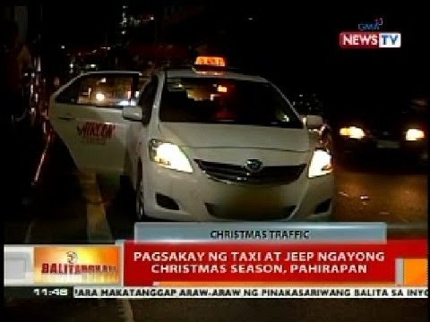BT: Pagsakay ng taxi at jeep ngayong christmas season, pahirapan