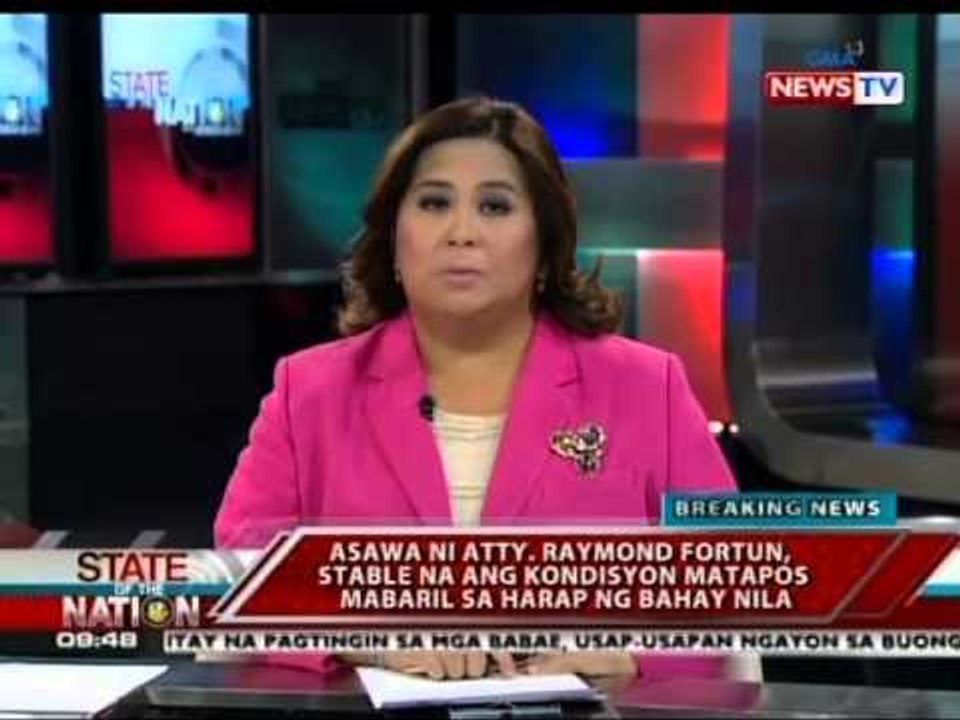SONA: Asawa ni Atty. Raymond Fortun na si Carole Fortun, nabaril