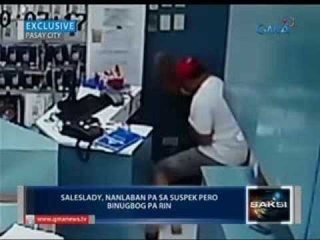 Saksi: Pagnanakaw sa cellphone store sa mall sa Pasay, nakunan ng CCTV