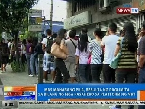 NTG: Mas mahabang pila, resulta ng paglimita sa bilang ng mga pasahero sa platform ng MRT