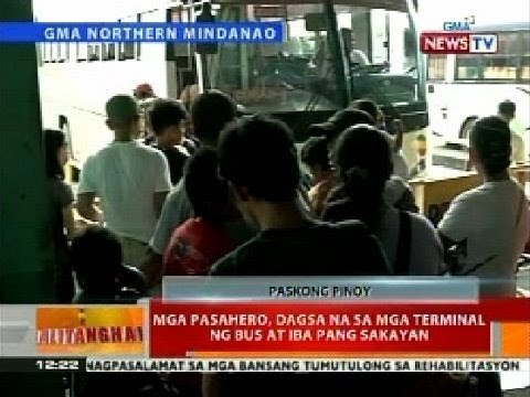 BT: Mga pasahero, dagsa na sa mga terminal ng bus at iba pang sasakyan