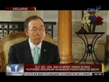24 Oras: Ban ki-moon, hanga sa katatagan ng mga pilipino