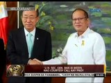 24 Oras: U.N. Sec. Gen. Ban Ki Moon, nag-courtesy call kay PNoy