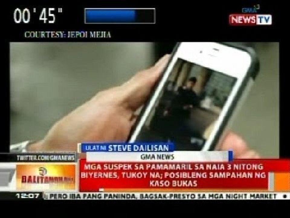 BT: Mga suspek sa pamamaril sa NAIA 3 nitong Biyernes, tukoy na