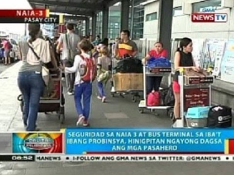 BP: Seguridad sa NAIA 3 at bus terminal, hinigpitan ngayong dagsa ang pasahero