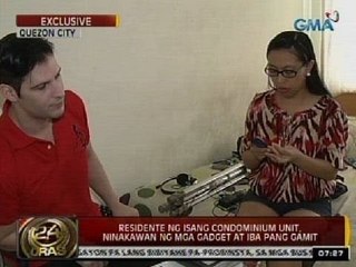 24Oras: Exclusive: Residente ng isang condominium unit sa QC, ninakawan