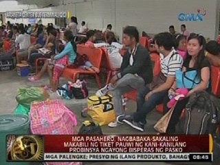 24Oras: Ilang magsisipag-uwian sa probinsya, tanggap nang sa bus sila aabutan ng Noche Buena