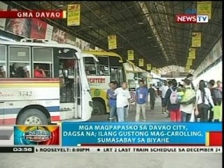 BP: Mga magpapasko sa Davao, dagsa na