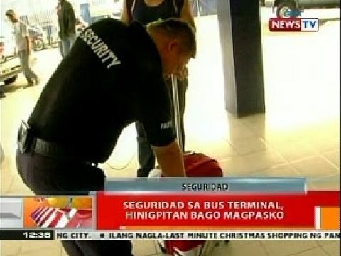 BT: Seguridad sa mga bus terminal, hinigpitan bago magpasko
