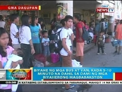 BP: Biyahe ng mga bus at van sa Dagupan, kada 5-10 minuto na dahil sa dami ng mga biyahero
