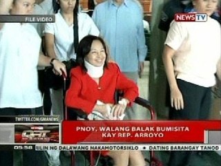 QRT: PNoy, walang balak bumisita kay Rep. Arroyo