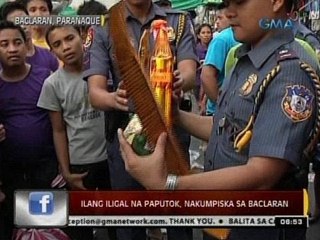 24 Oras: Ilang iligal na paputok, nakumpiska sa Baclaran