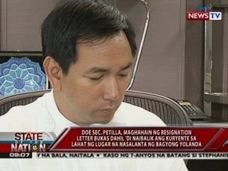 SONA: DOE Sec. Petilla, magbibitiw raw sa puwesto