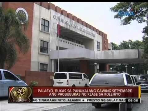 24 Oras: Palasyo, bukas sa panukalang gawing Setyembre ang pagbubukas ng klase sa kolehiyo