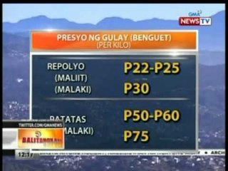 BT: Presyo ng gulay, apektado na ng matinding lamig at frosting sa Benguet