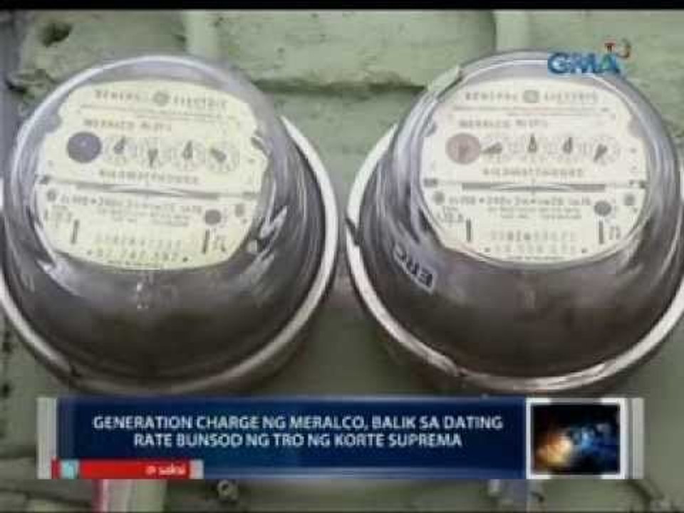Saksi: Generation charge ng Meralco, balik sa dating rate bunsod ng TRO ng Korte Suprema