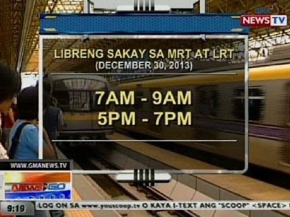 NTG: MRT at LRT, may mga libreng sakay ngayong Rizal Day