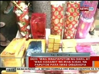 BT: DOH: Wag magpaputok ng baril at wag gagamit ng mga iligal na paputok para iwas-disgrasya