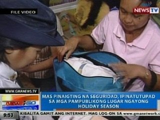 NTG: Mas pinaigting na seguridad, ipinatutupad sa mga pampublikong lugar ngayong holiday season