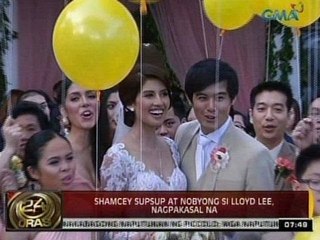 24 Oras: Shamcey Supsup at nobyong si Lloyd Lee, nagpakasal na