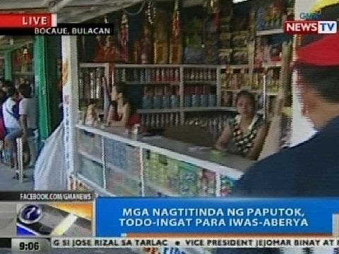 NTG: Mga nagtitinda ng paputok, todo-ingat para iwas-aberya