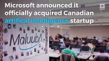 Microsoft acquires Canadian startup Maluuba