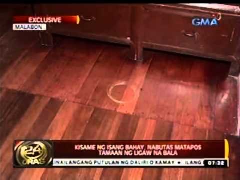 24 Oras: Kisame ng isang bahay, nabutas matapos tamaan ng ligaw na bala