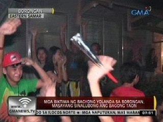 24 Oras: Mga biktima ng bagyong Yolanda sa Borongan, masayang sinalubong ang Bagong Taon