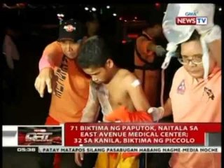 QRT: 71 biktima ng paputok, naitala sa East Ave. Medical Center