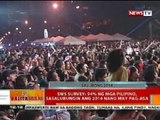 BT: SWS Survey: 94% ng mga Pilipino, sasalubungin ang 2014 nang may pag-asa