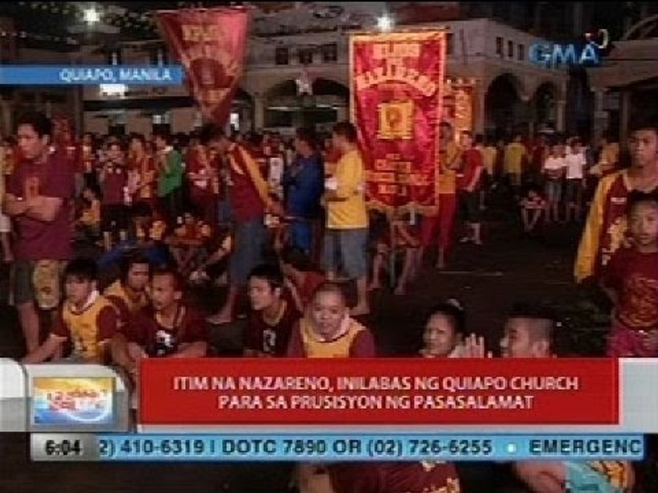 UB: Itim na Nazareno, inilabas ng Quiapo church, para sa prusisyon ng pasasalamat