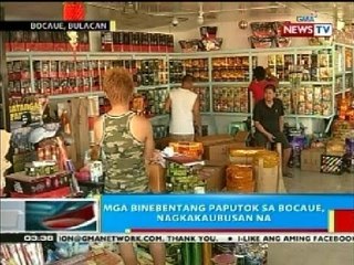 BP: Mga binebentang paputok sa Bocaue, Bulacan, nagkakaubusan na