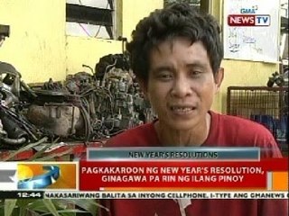 BT: Pagkakaroon ng New Year's resolution, ginagawa pa rin ng ilang Pinoy
