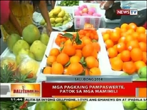 BT: Mga pagkaing pampaswerte, patok sa mga mamimiili