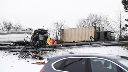 Accident mortel entre deux camions sur la E313