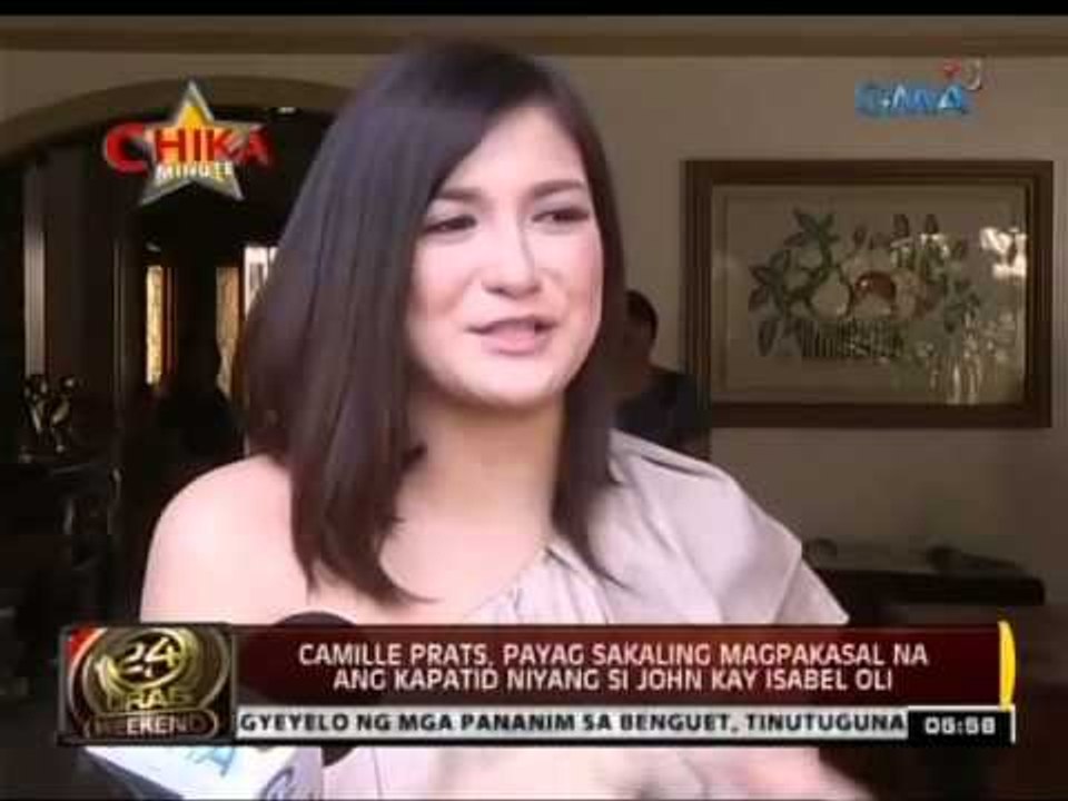 Camille Prats, payag sakaling magpakasal na ang kapatid niyang si John kay Isabel Oli