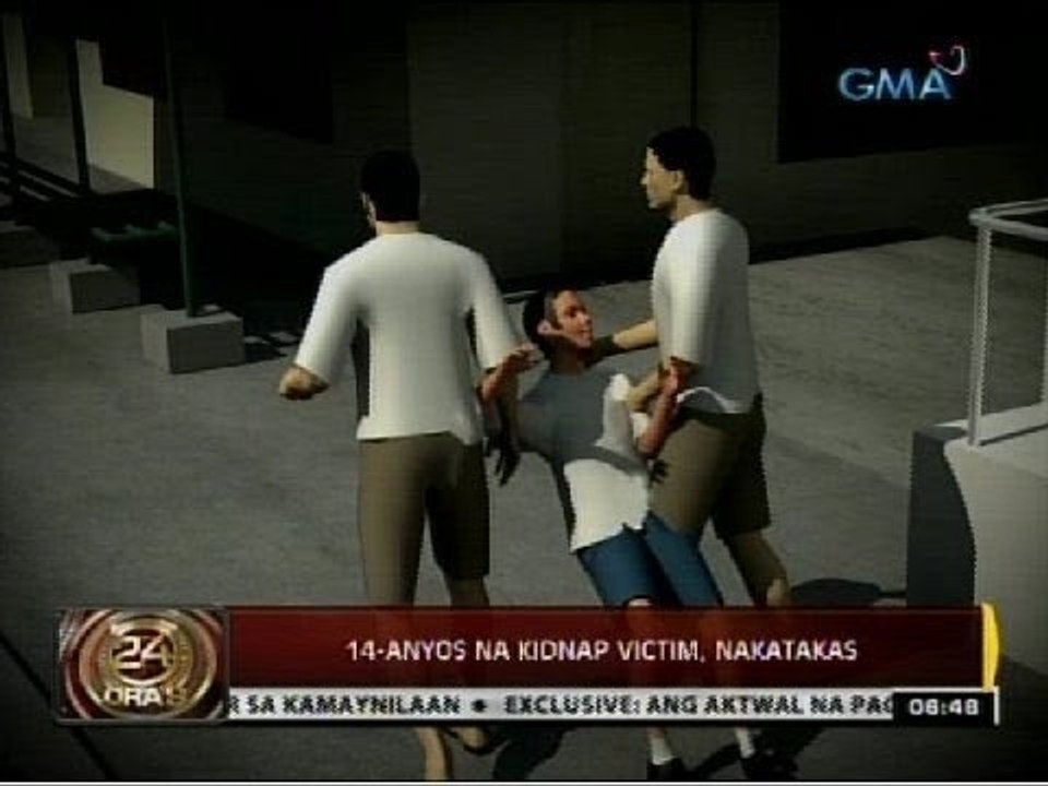 24 Oras: Labing-apat na taong gulang na kidnap victim, nakatakas