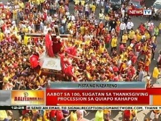 BT: Aabot 100, sugatan sa thanksgiving procession sa Quiapo kahapon
