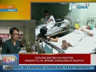 UB: Tatlong biktima ng paputok, nananatili sa JRRMMC hanggang sa ngayon