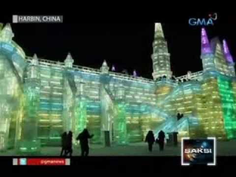 Saksi: Mga nakamamanghang snow sculpture, ibinida sa ice and snow festival sa Harbin, China